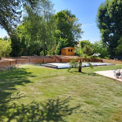 Création paysagère de jardin avec pelouse en Val-d’Oise