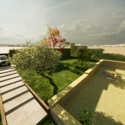 Conception paysagère et aménagement extérieur moderne à Conflans-Sainte-Honorine